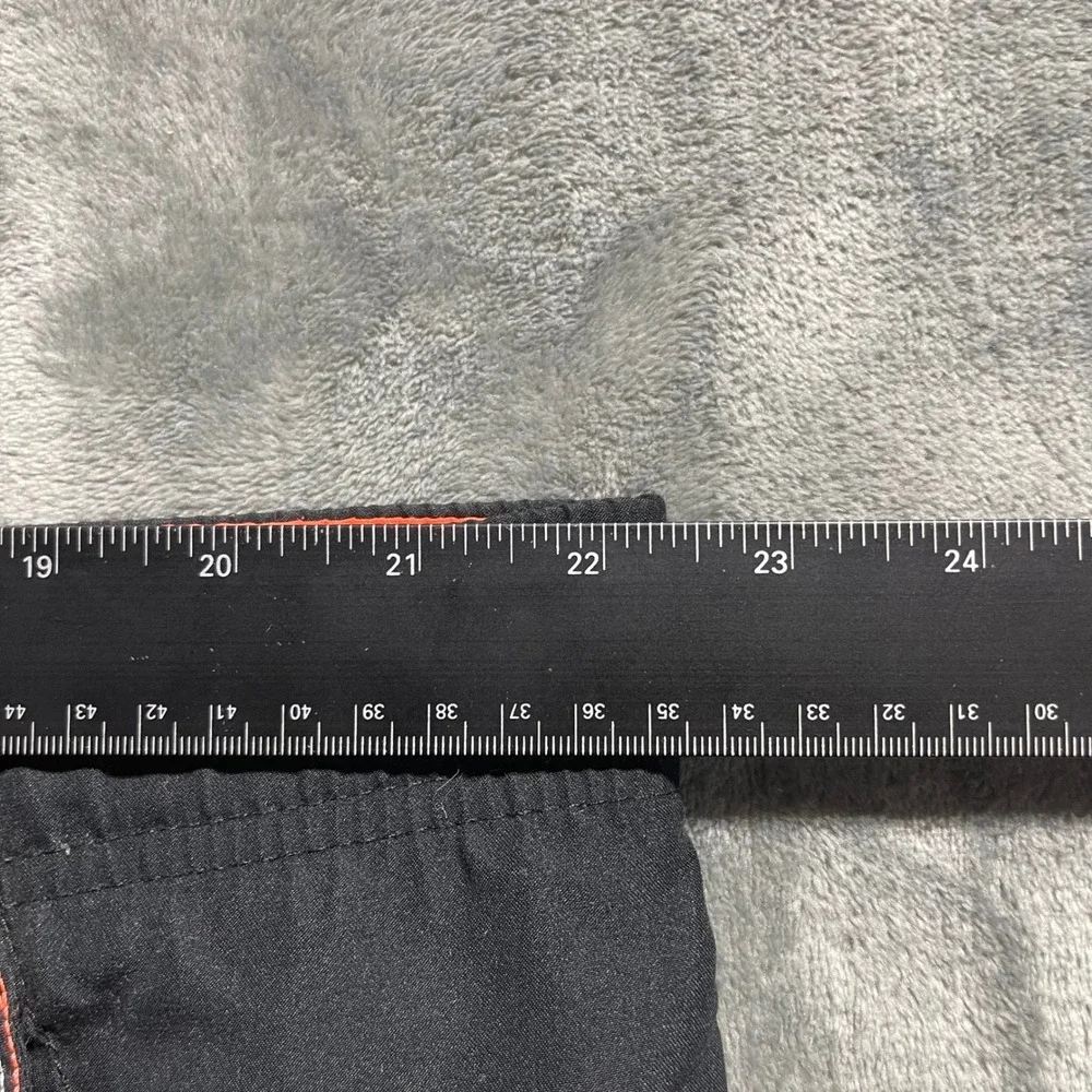 Nike Mens‎ Swim Trunks XXL Black Orange Board Shorts Liner Removed